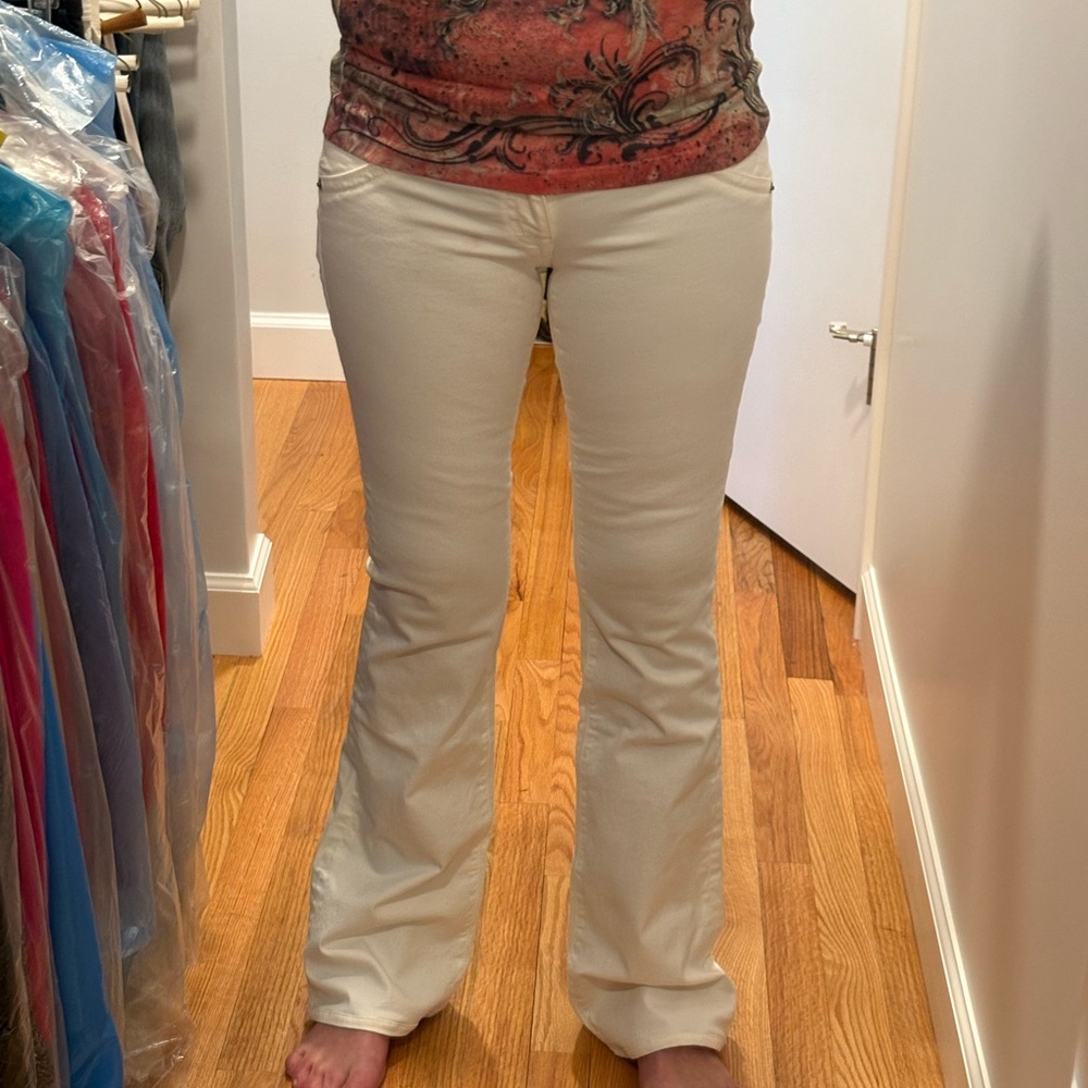White Hudson Flared Jeans